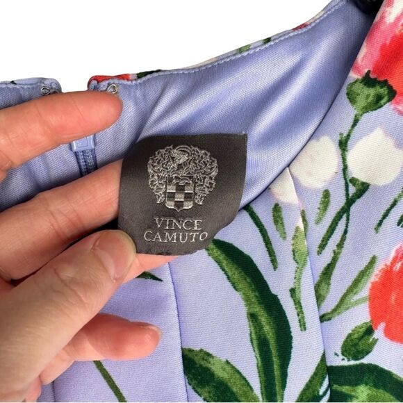 |EUC| VINCE CAMUTO Floral Fit and Flare Dress - Picture 5 of 6